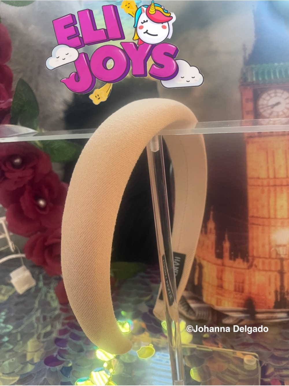 ELIJOYS- Cream Padded Headband